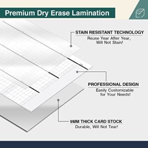 Lushleaf Designs Large Wall Calendar - 48" x 74" Dry Erase Reusable 2023 Whiteboard Calendar