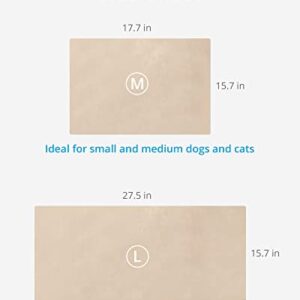 NICREW Pet Heating Pad, Temperature Adjustable Dog Cat Heating Pad with Auto Shut Off Timer, Indoor Pet Heated Bed Mat for Cats and Dogs, MET Safety Listed, 17.7 x 15.7 Inches, 55W (max)