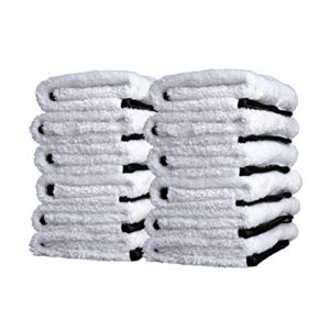 adam's single soft microfiber towel - soft enough for even the most delicate finishes - buff away polishes & car wax with ease (12 pack)