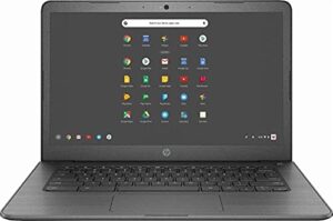newest hp 14-inch chromebook hd touchscreen laptop pc (intel celeron n3350 up to 2.4ghz, 4gb ram, 32gb flash memory, wifi, hd camera, bluetooth, up to 10 hrs battery life, chrome os , black ) (renewed