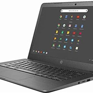 Newest HP 14-inch Chromebook HD Touchscreen Laptop PC (Intel Celeron N3350 up to 2.4GHz, 4GB RAM, 32GB Flash Memory, WiFi, HD Camera, Bluetooth, Up to 10 hrs Battery Life, Chrome OS , Black ) (Renewed