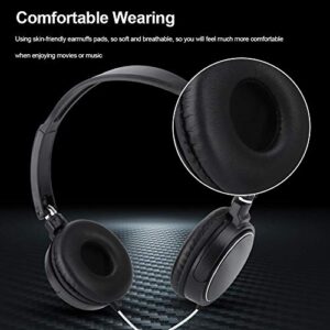 Over-Ear Headphones, Foldable Compact Wired Headset, Easy to Adjust/Sports/Lightweight Stereo HiFi Music Headphone Support TF Card