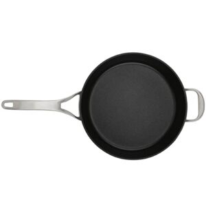 Anolon 5-Qt. Covered Sauté Hard Anodized Aluminum Sauteuse, Saute Pan, 5 Quart, Dark Gray,81173