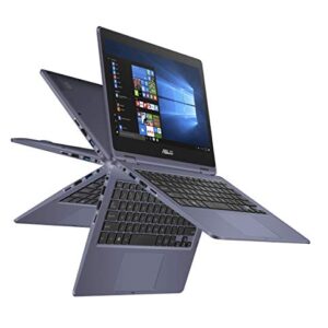 Asus VivoBook Flip Thin and Light 2-in-1 Laptop - 11.6-inch HD Touchscreen, Intel Dual-Core Celeron N3350 Processor, 4GB RAM, 64GB eMMC Storage, Windows 10 in S Mode, Office 365 - J202NA-DH01T (Renewed)