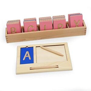 amazing child mini grooved letter tiles: upper sassoon case with stylus
