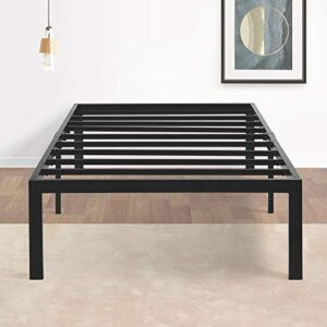 primasleep 14 inch dura metal steel slate bed frame/noise free, , twin, black