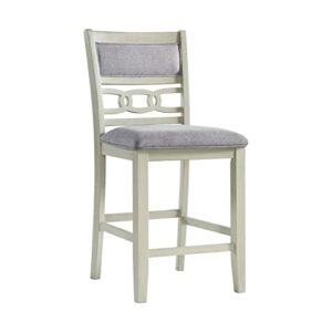 Picket House Furnishings Taylor Counter Height Side Chair Set in Bisque