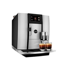 JURA GIGA 6 Automatic Coffee Machine, Silver and Glass Milk Container Bundle (2 Items)