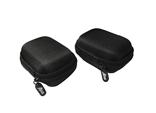 2 Packs of Aplus Universal Zipper Zip Travel Carrying Waterproof EVA Case Storage Bag for 4 x 18650 Batteries (Also Fits Cellphone Charger, Cable, Earphone, USB Flash Drive)