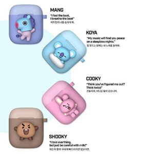 BT21 New Official Merchandise - Two-Tone Airpods Case (Pose Type) Ring Type (SHOOKY)