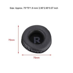 Universal Headphone Earpads, 75mm Foam Headset Cover Cushion Ear Pads Replacement Part