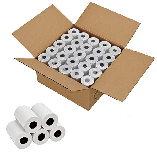 RyhamPaper 50 Rolls Thermal Receipt Paper, Thermal Paper 2 1/4" x 50' Pos Receipt Paper, Cash Register Rolls