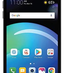 LG Phoenix 4 AT&T Prepaid Smartphone with 16GB, 4G LTE, Android 7.1 OS, 8MP + 5MP Cameras - Black (Renewed)