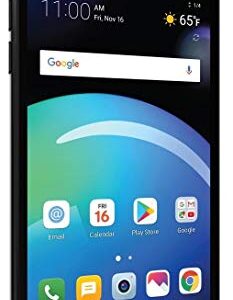 LG Phoenix 4 AT&T Prepaid Smartphone with 16GB, 4G LTE, Android 7.1 OS, 8MP + 5MP Cameras - Black (Renewed)