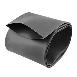 electrical buddy heat shrink tubing 1m black 70mm diameter 110mm flat width 2:1 polyolefin tube sleeving