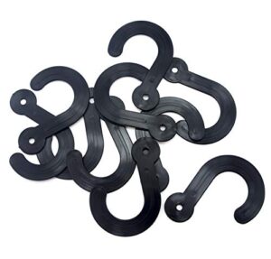 hand black plastic hangers for fabric samples 3" - pack of 10