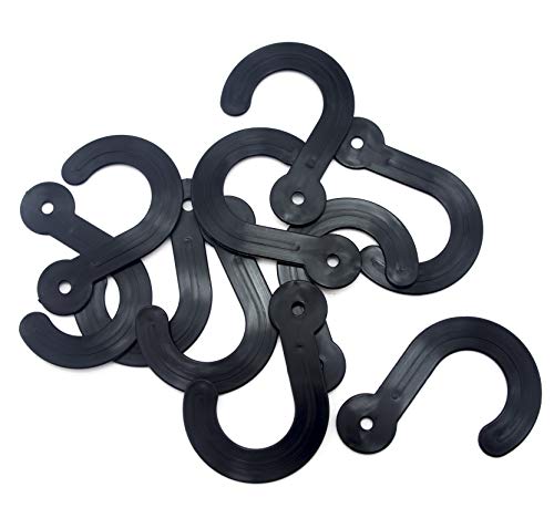 HAND Black Plastic Hangers for Fabric Samples 3" - Pack of 10