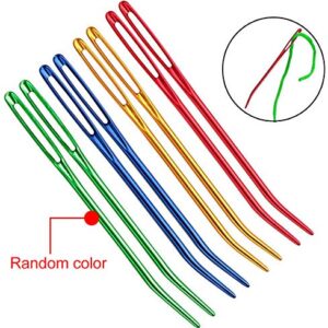 UOOU Yarn Needle,Weaving Needle Tapestry Needle Bent Needles for Crochet Large Eye Darning Needles with Storage Box for Knitting Crochet(Random Color)