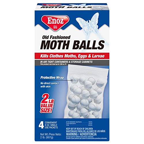 Enoz Made in The USA Old Fashioned Moth Balls - 2 Pound