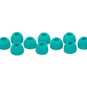 Xcessor Replacement Silicone Earbuds 7 Pairs (Set of 14 Pieces). Compatible with Most in Ear Headphone Brands (L, Turquoise)
