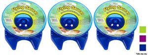 ware pet 3 pack of flying saucers, small, safest and quietest exercise wheel