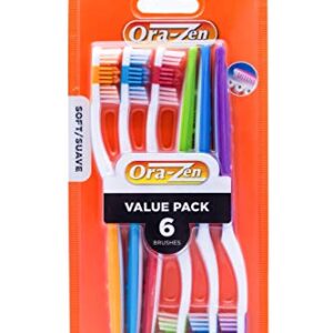 Ora-Zen 6-Each Soft Toothbrush