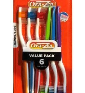 Ora-Zen 6-Each Soft Toothbrush