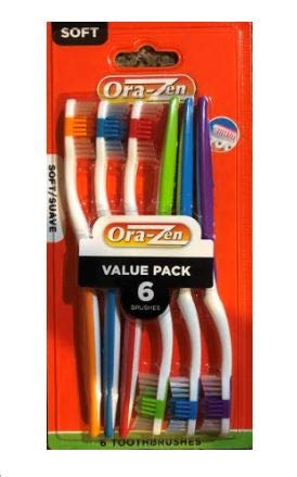 Ora-Zen 6-Each Soft Toothbrush