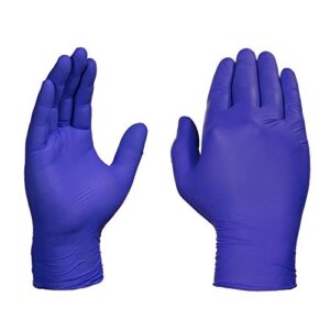 1st Choice Exam Indigo Nitrile Gloves, Box of 100, 3 mil, Size Medium, Latex Free, Powder Free, Textured, Disposable, Non-Sterile, 1EINMBX