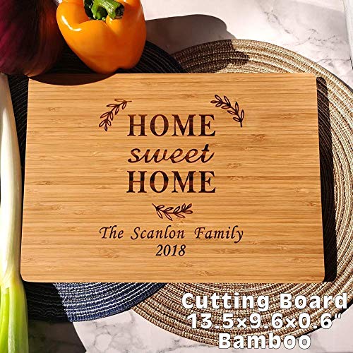 Housewarming Gifts, Personalized Cutting Board for New Home Owner, Couples, Friends, Parents, Unique Anniversary Presents for Mother's day, Thanksgiving