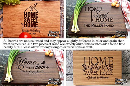 Housewarming Gifts, Personalized Cutting Board for New Home Owner, Couples, Friends, Parents, Unique Anniversary Presents for Mother's day, Thanksgiving