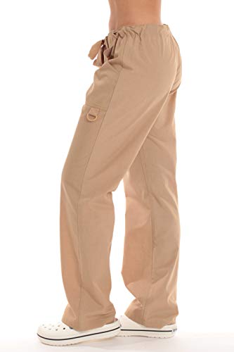 Just Love Cargo Solid Scrub Pants for Women 6826-KHA-XL Khaki