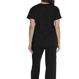 Just Love Stretch Solid Scrub Sets for Women 6828-NEW-BLK-2X