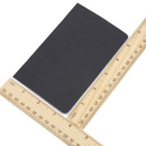 24 Pcs 5.5 Inch x 3.5 Inch Black Cover Pocket Notebook 32 Sheets (64 Pages) Blank Pages 70 Gsm Paper (Blank 24pcs)