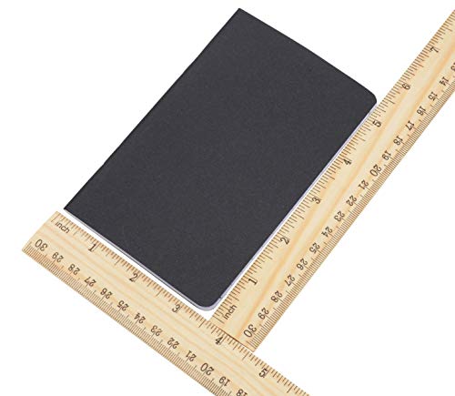 24 Pcs 5.5 Inch x 3.5 Inch Black Cover Pocket Notebook 32 Sheets (64 Pages) Blank Pages 70 Gsm Paper (Blank 24pcs)