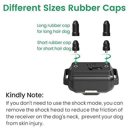 FunniPets Dog Training Collar 2600ft Range - Dog Shock Collar with Remote Waterproof Electronic Dog Collar for Small Medium and Large Dogs with 4 Training Modes Light Static Vibration Beep