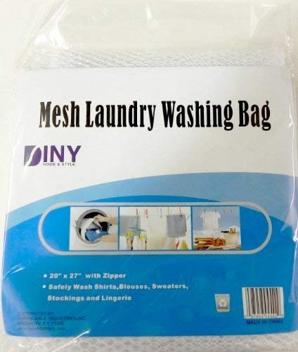 Dependable Industries 3 Pack Extra Large Reusable Zippered Mesh Washing Machine Bags Protect Your Delicates Socks Lingerie