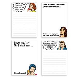 funny novelty memo pads - funny notepads for office - gift for coworkers
