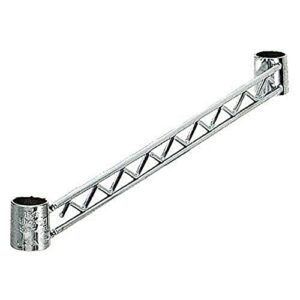 wire shelving 48in hang rail chrome
