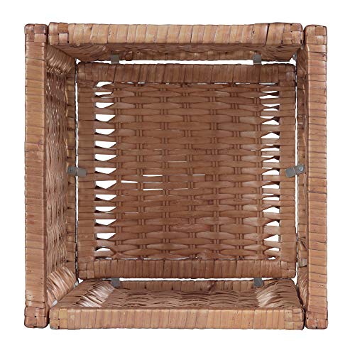 Niche Cubo Set of 6 Full-Size Foldable Wicker Storage Basket- Natural