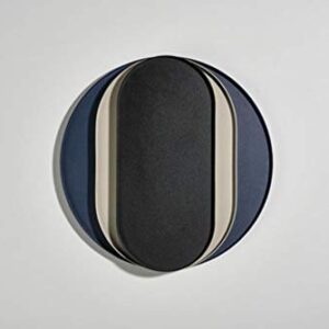 ZONE DENMARK, SINGLES Round Tray, Metal, Modern Design, Black, 1 Count