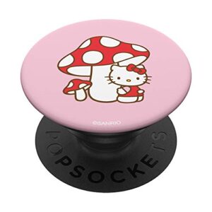 hello kitty spring mushroom popsockets popgrip: swappable grip for phones & tablets
