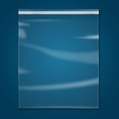 iMailer 200 Count - 9" x 12" Self Seal Clear Cello Cellophane Resealable Plastic Poly Bags for A4, Letter Sized Documents, Marketing Materials, Clothes