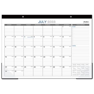 2023-2024 desk calendar - 18 months large monthly desk calendar from jul 2023 - dec 2024, 17" x 12", desk pad, large ruled blocks, to-do list & notes, best desk calendar for organizing