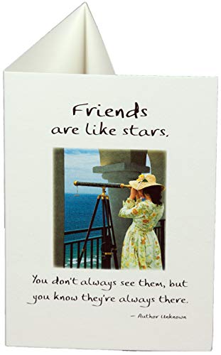 Blue Mountain Arts PIX012 Greeting Card “Friends are Like Stars” Is The Perfect Birthday Or “Thinking of You” Card For A Wonderful Friend, by Douglas Pagels