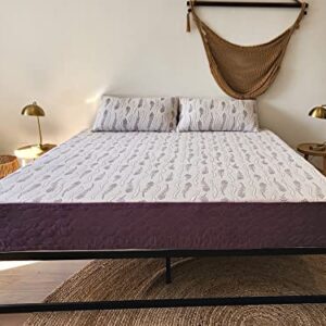 Sleep Touch Lavender Luxury -10inch, Made in USA, Gel-Infused Memory Foam Mattress & Pillows, CertiPUR-US Certified, Bed-in-a-Box (Eastern King)