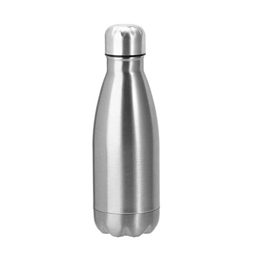 Gtell Double Wall 18/8 Stainless Steel Vacuum cola shape bottle, narrow mouth thermos flask keeping warm and cold 350ml 500ml 750ml 1000ml (350ml)