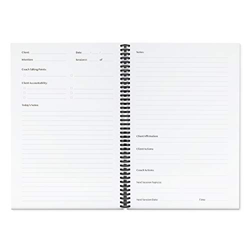 Selfscription Session Book - The Best Hard-Cover Session Notebook for Life Coaches, Health Coaches, Therapists. Get one for each client and take your sessions to the next level. 5.75" W x 8.25" H