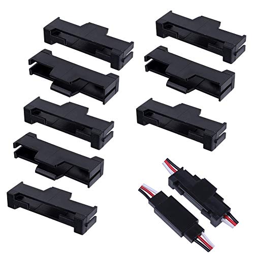 Hobbypark Servo Extension Safety Connector Clips Wire Lead Lock for RC Models (20-Pack)