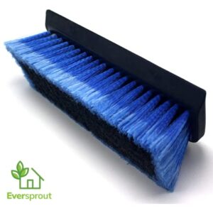 EVERSPROUT 1.5-to-3 Foot Scrub Brush | Built-in Rubber Bumper | Lightweight Extension Pole Handle | Soft Bristles wash Car, RV, Boat, Solar Panel, Deck | Shower Brush for Cleaning | Floor Brush